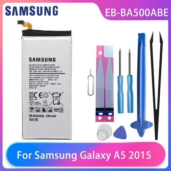 Оригиналният Samsung Galaxy A5 A500 SM-A500F A500F A500K SM-A500FU A5000 A5009 батерията на телефона EB-BA500ABE 2300mAh безплатни инструменти