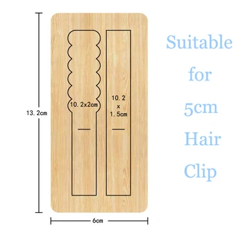 Правоъгълна шнола за коса с ръчно изработени Hairpin Die Cutting 2020 нова прическа дървени печати са подходящи за обикновените машини за рязане на печата на пазара