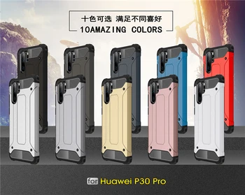 За кейса Huawei P30 Pro TPU Case+PC е труден hybrid дебела броня калъф Huawei P30 Pro калъф устойчив на удари стил калъф Huawei P30 Pro
