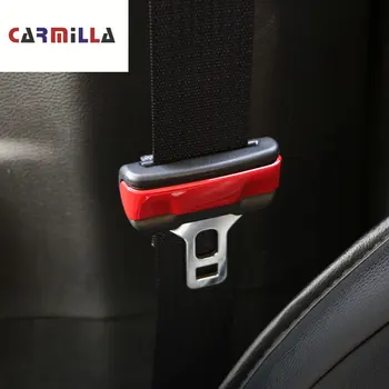 Кармилла ABS хром столче за кола колани обтегач защитно покритие стикер за Jeep Compass 2th 2017-2020 Ренегат-2020