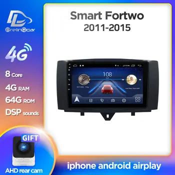 Android, 10.0 system Car DVD Multimedia player for Mercedes/Benz на Smart Fortwo 2011 2012 2013 WiFi BT Радио стерео GPS