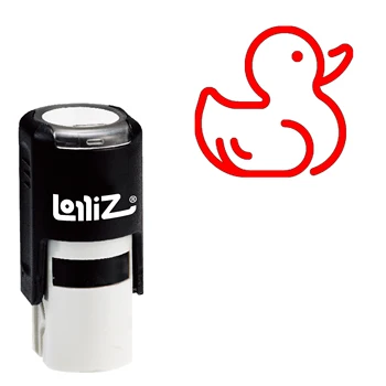 LolliZ Duck Self-Inking Rubber Stamp - Modern Symbol Series