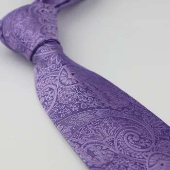 ЛАММУЛИН вратовръзки, мъжки класически плътен цвят лилаво Пейсли жаккардовый вратовръзка официална вратовръзка мода вратовръзка на сватбата вратовръзка Gravatas Corbata
