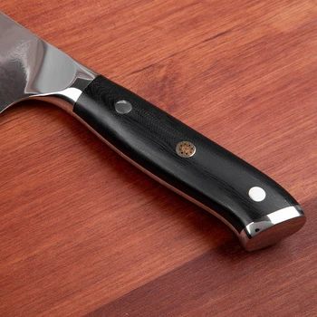 Mokithand 3шт Дамасские главен готвач на японски ножове VG10 кухненски нож комплект 67 слой високо стомана кухненски нож Сантоку G10 дръжка