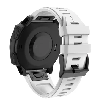 26 22 мм и каишка за часовник каишка за Garmin Fenix 5 5X 3 3HR 6X 6 Pro S60 MK1 Watch Quick Release Silicone Easyfit каишка за китката