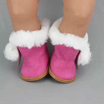 Кафяви обувки, подходящи за кукли 43 cm 17 инча Reborn Бебета Кукла Shoes