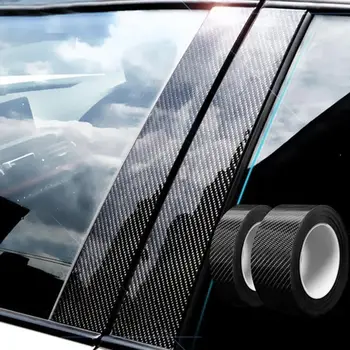 1бр въглеродни влакна етикети вратата на колата анти-удар подложка за защита на мат имитация на карбон стикер на автомобила 3см * 3М, 5 см*3м7см*3м10см*3M