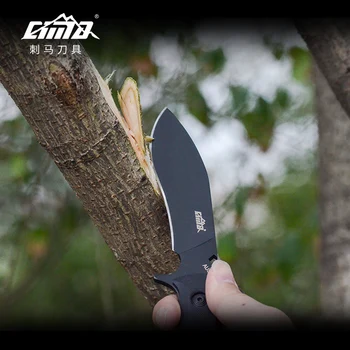 CIMA Knife Black Full Tang outdoor fixed survival нож, ловен нож bao1