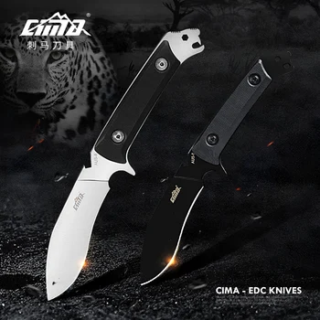 CIMA Knife Black Full Tang outdoor fixed survival нож, ловен нож bao1