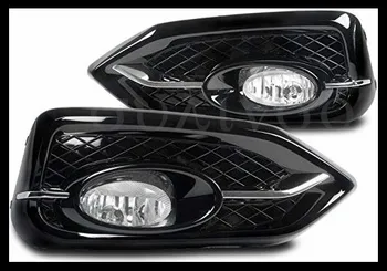 Sulinso за-Honda Civic 2DR броня шофиране хромирани фарове за мъгла лампи с лъскави черни рамки