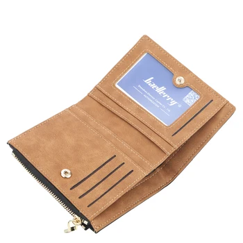 Горещи продажба на мъжки портфейл хоризонтален Multi-Card ПУ портфейли и плътен цвят с цип Snap бутонът за съхранение на документи на притежателя