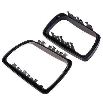 POSSBAY ABS странично огледало за обратно виждане капак завърши рамката украса за BMW X5 E53 3.0 d/3.0 i/4.4 i 1999-2006 капаци огледала за обратно виждане