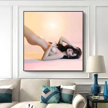 Съвременен портрет на изкуството живопис върху платно, постери и отпечатъци на стената на изкуството, платно картини секси голи жени картина за всекидневна Декор