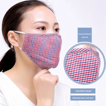 3 / 4шт памучен маска за устата множество прах грип ФПЧ2.5 маски за лице, активен въглероден филтър ветрозащитный регулируема ушния каишка