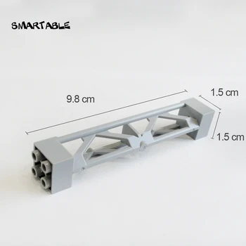Smartable подкрепа 2x2x10 Греда триъгълни вертикални строителни блокове част играчки съвместими град 58827/95347 техника 10 бр./лот