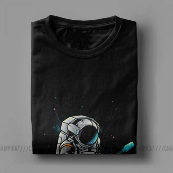 Мъжки T-Shirt Spacebeat Балансьор Памук, Тениски С Къс Ръкав Звезда Галактика Тениска Sci Скафандър Космонавт Астронавт Върховете Графичен