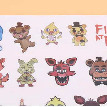 10 бр./лот Five Nights at Freddy's FNAF characters Sticker Фреди Chica Office Тарталети Baby Ballora мотивационни етикети