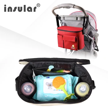 На острова бутилки топлоизолация чанта водоустойчива бебешки пелени, чанта за количка многослойни памперси, чанти мама количка чанта-хладилник