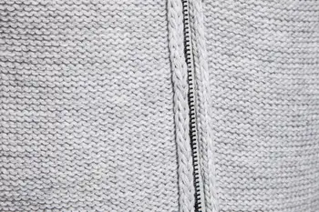Мъжки Улични Пуловери Плътен Цвят Топло Вязаный Мъжки Пуловер Пуловер Облекло
