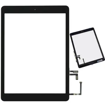 Подмяна на стъкло на екрана LCD дисплей таблет сензорен екран за iPad 5 Air A1474 A1475 A1476 черен стъклен сензорен дигитайзер екран
