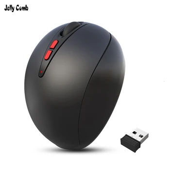 JellyComb ергономична вертикална безжична мишка с 7 бутона 2400DPI оптична мишка 2.4 G безжична мишка за игри