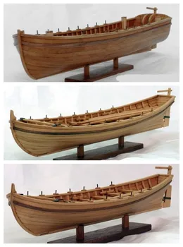 NIDALE model Sacle 1/48 Laser cut wood Antique life boat model комплекти USS Bonhomme Richard Ship ' s life boat model kit