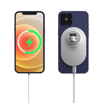 15 W безжичен магнитно зарядно устройство, щипка за IPhone 12 12Pro Max 12 Mini Magsafes бързо зареждане на безжично зарядно устройство за кола за телефон