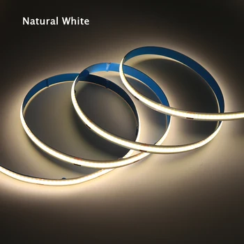 Супер ярък 5m COB LED Strip Light 24V Гъвкава led лента неонова лампа за декорация на дома осветление натурален бяло/студено бяло/топло бяло