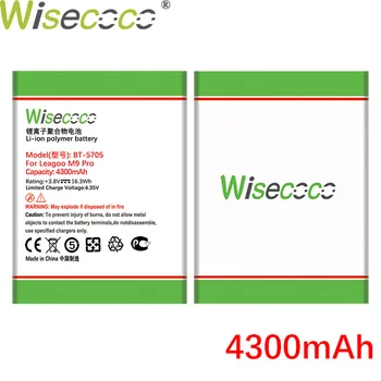 WISECOCO 4300mAh BT-5705 батерия за мобилен телефон LEAGOO M9 Pro на склад на най-новата производствена висококачествена батерия+номер за проследяване