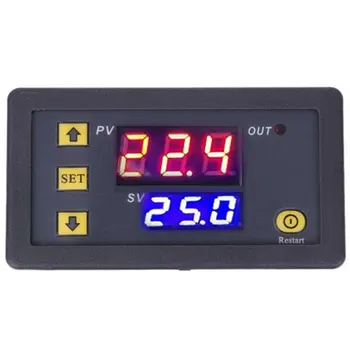 W3230 регулатор на температурата термостат двойна led дигитален регулатор на температурата на детектор на темпото на метър топлинен охладител