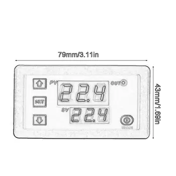 W3230 регулатор на температурата термостат двойна led дигитален регулатор на температурата на детектор на темпото на метър топлинен охладител