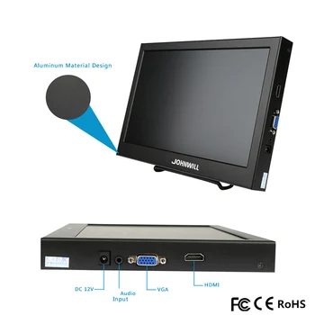 11.6 HD 1080P IPS LCD преносим монитор за PS3 PS4 XBOx360 с интерфейс VGA, HDMI 10.1-инчов компютър гейминг монитор PC