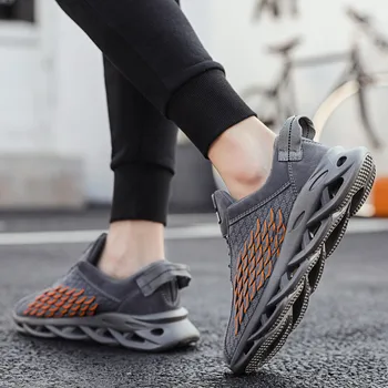 Мъжете удобни обувки дантела маратонки дишаща лек мъжки Ежедневни обувки, дишаща мрежа ежедневни обрат мъжки обувки за бягане
