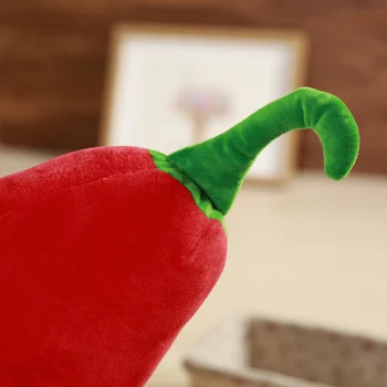 1бр моделиране на Чили плюшени възглавници и играчки, пълнени с зеленчуци пипер въздушна Възглавница кукли творческа играчка за деца декорация на дома