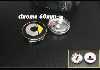Нова 56 мм, 60 мм и 64 мм 135 мм център на колелото на автомобила тасове главината на капачката на джантата стикер на знак емблема авто аксесоари за Smart fortwo forfour