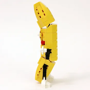 Творчески танц жълт банан модел MOC строителни блокове смешно плодове интерактивни САМ да събере тухли, детски играчки за деца, подарък