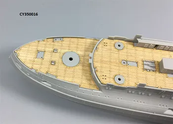 Мащаб 1/350 дървена палуба за Трубача 05338 руския флот Цесаревич боен 1904 комплект модел