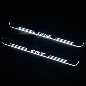 Обичай Логото на колата за Honda CR-Z CRZ 2010 до 2018 движещи Led Добре дошли светлина пътеки Сила врати печки Scuff кола на педали