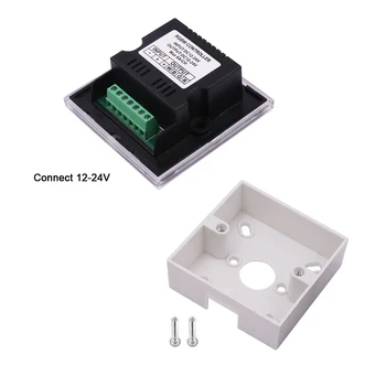 Тъч дистанционно управление 12V 24V DC RGB RGBW Led Strip Light Power Switch RF Touch Wall Panel Controller Switching аксесоари черен
