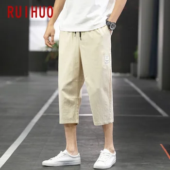 RUIHUO теле дължина на ежедневните панталони мъжка мода 2020 спортни панталони пътеки мъжете японски градинска панталони хип-хоп панталони облекло M-4XL