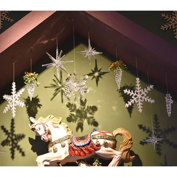2 бр. С Коледа украсата на елхата, за дома Нова година 2021 снежинки декор Коледно дърво, декорация на стъкло 2020 украшение Коледа