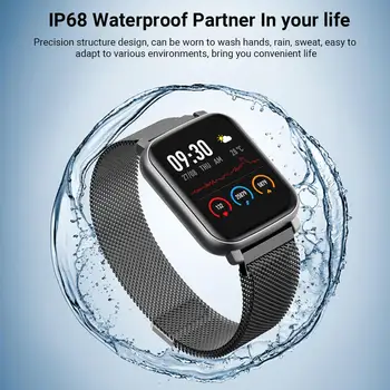 Gandley F1 Swimming Smart Watch IP68 фитнес тракер Smartwatch за Android и iOS смартфон