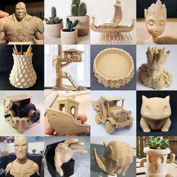 SUNLU PLA Filament Wood 10 кг 1.75 mm Wood Texture 3D Printer Material Eco-friendly Bubble Free Vacuum Package Artwork Printing