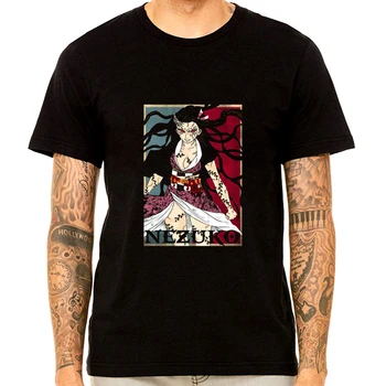 Гореща Демон Тениска На Slayer Графичен Топ Тениски Градинска Пънк Kimetsu Не Yaiba Майк Облекло Японското Аниме Мъжете Смешно Harajuku 2020