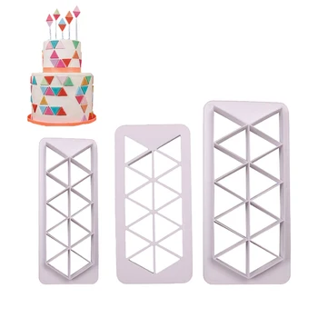 18 бр. размер пъзел геометрия торта декорация инструмент Sugarcraft фондан торта пластмасови 