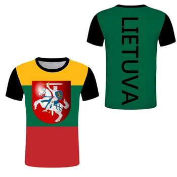 Литва потребителски САМ тениски Lietva Nation Flag любовник Tee Shirt Customize ЛИТВА LT Country Team parent-child мъжки дрехи