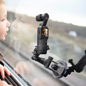 Джобен адаптер за кола нещастници скоба за закрепване на стъкло за FEIYU Pocket for ZHIYUN/GoPro Sport Camera Accessories
