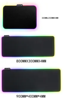 Mairuige голям размер геймърска подложка за мишка Rgb Custom LED Color Lighting естествен каучук нескользящая клавиатура мат тенис на мат за Dota Csgo XL