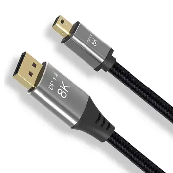 DisplayPort 1.4 8K 60hz кабел Ultra-HD, 4K UHD 144hz Mini DP to DP кабел 7680*4320 за видео PC преносим компютър телевизор