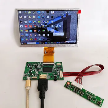 7-инчов дисплей, капацитивен сензорен модул комплект 1024x600 IPS HDMI LCD модул на автомобила Raspberry Pi 3 5-точков капацитивен сензорен монитор